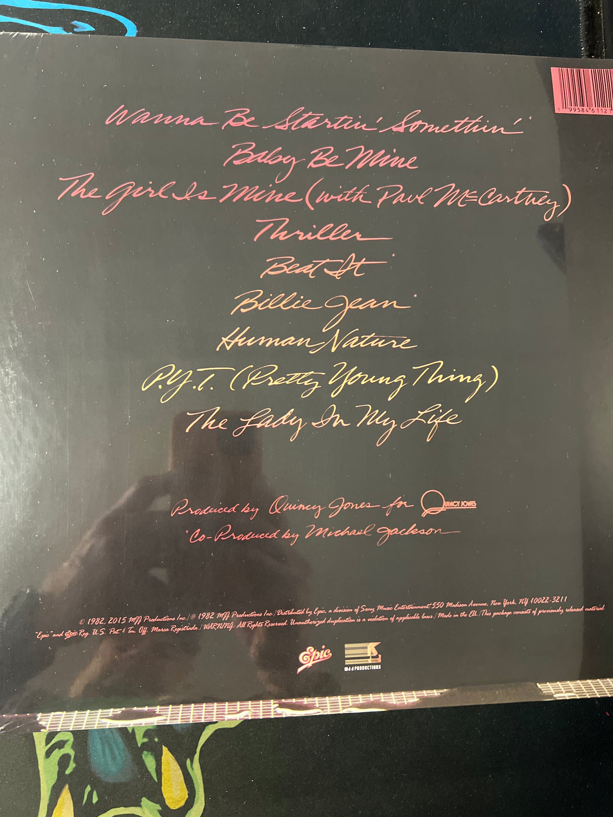 MICHAEL JACKSON - thriller (red & black marble vinyl edition)
