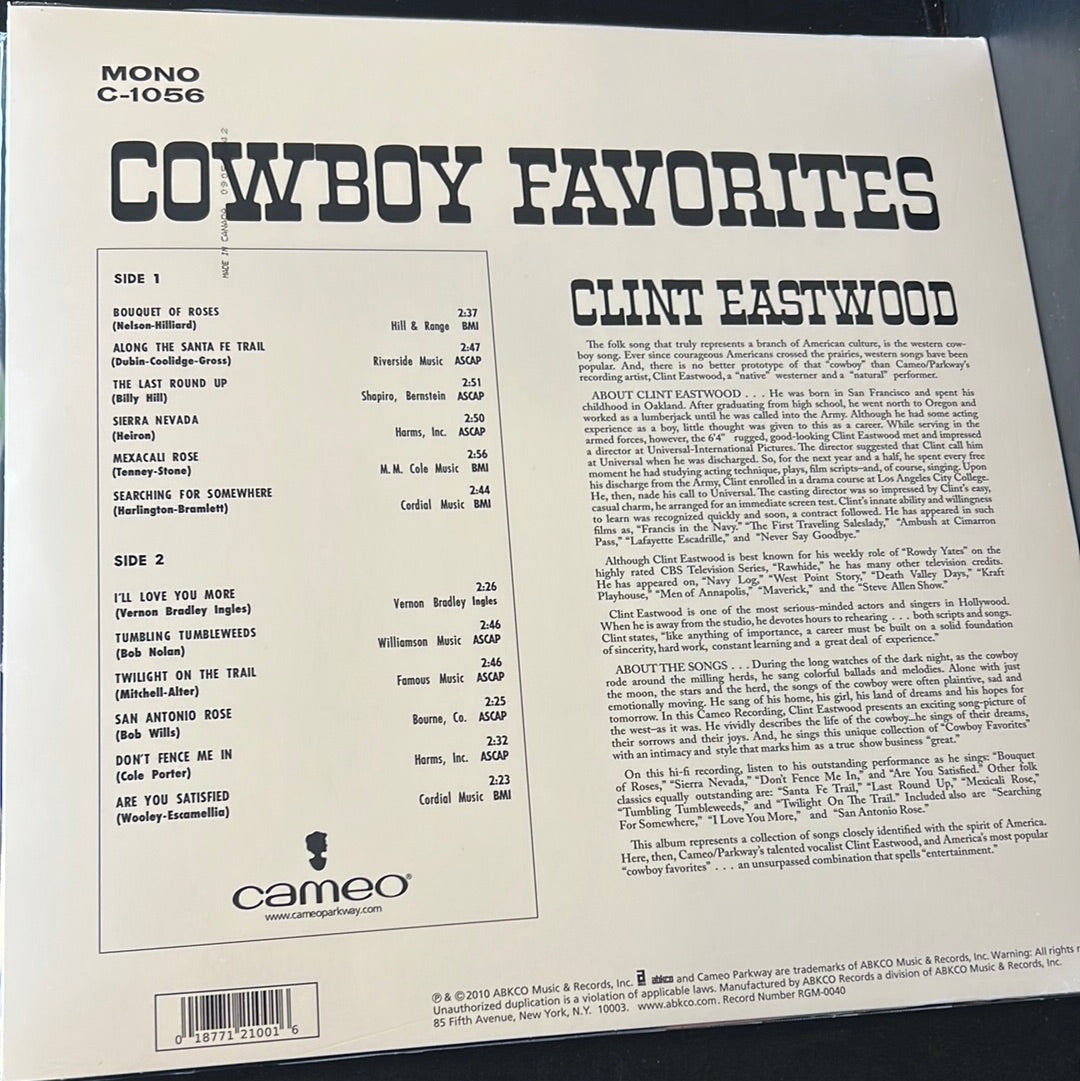 CLINT EASTWOOD - sings cowboy favorites