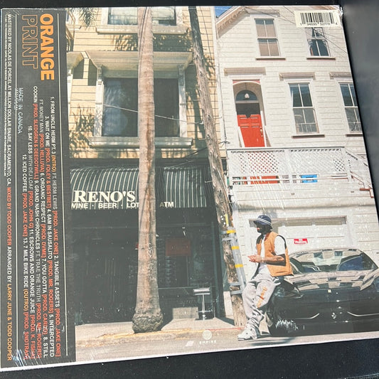 LARRY JUNE - ORANGE PRINT -