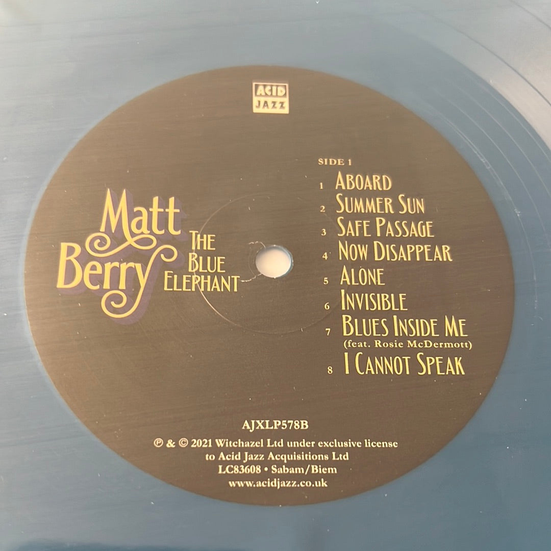 MATT BERRY - the blue elephant
