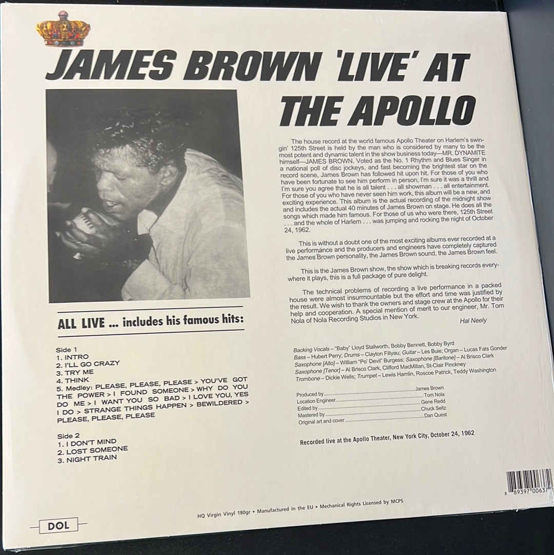 JAMES BROWN - the Apollo Theater