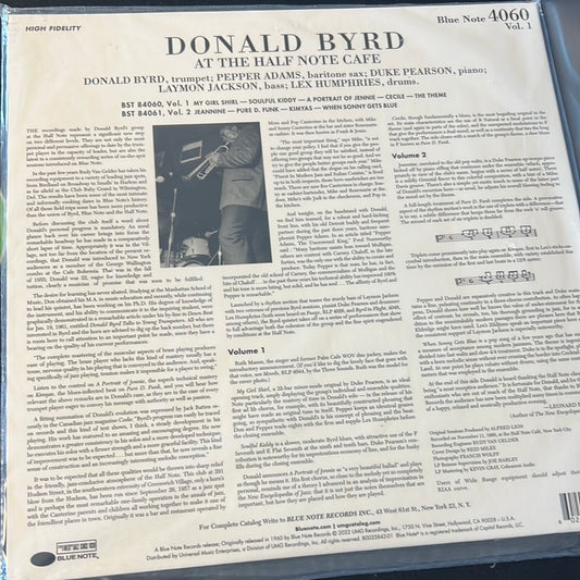 DONALD BYRD - at the half note cafe
