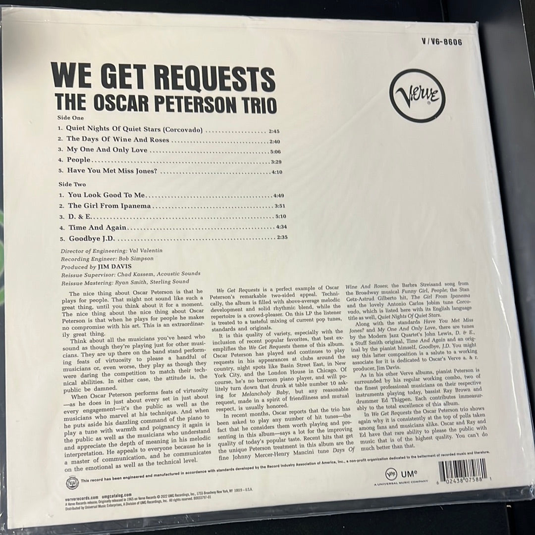 THE OSCAR PETERSON TRIO - we get requests