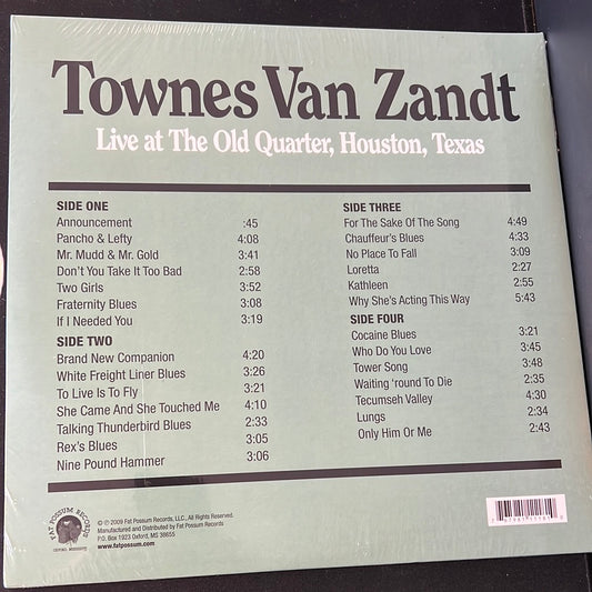 TOWNES VAN ZANDT - live at the old quarter, Houston, Texas