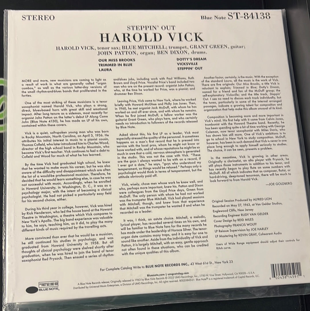 HAROLD VICK - steppin’ out!