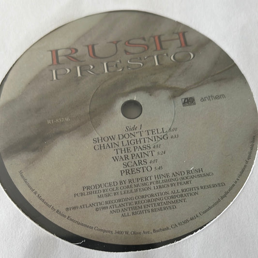 RUSH - presto