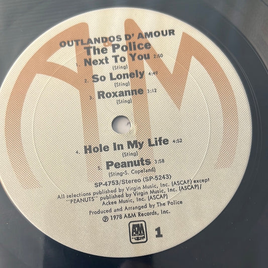 THE POLICE - outlandos d’ amour