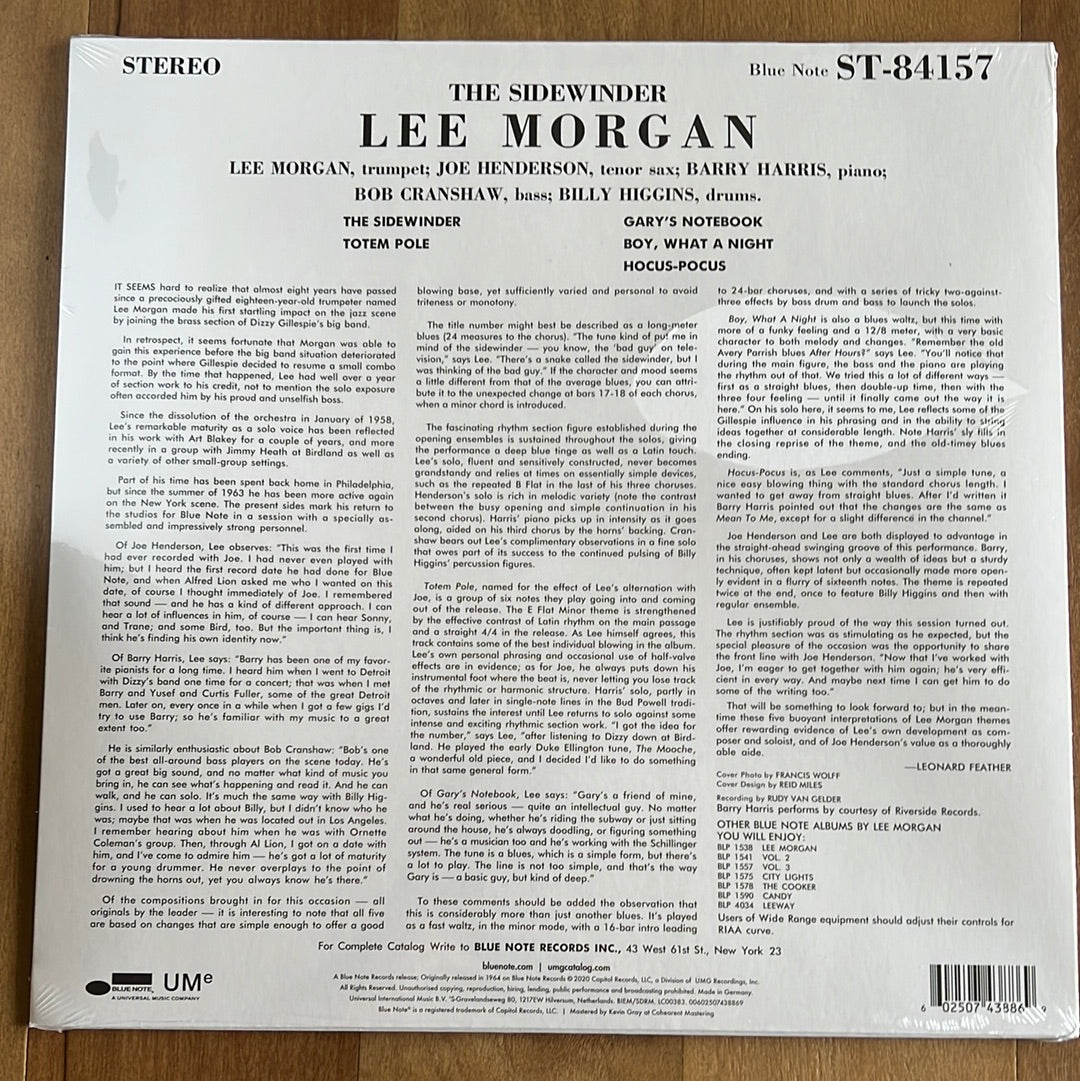LEE MORGAN - THE SIDEWINDER