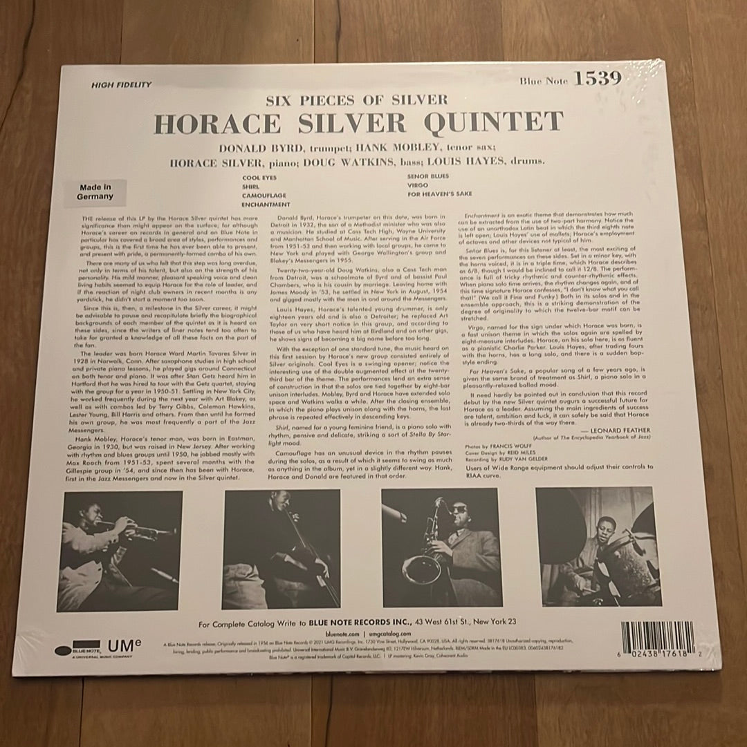 THE HORACE SILVER QUINTET “6 pieces of Silver”