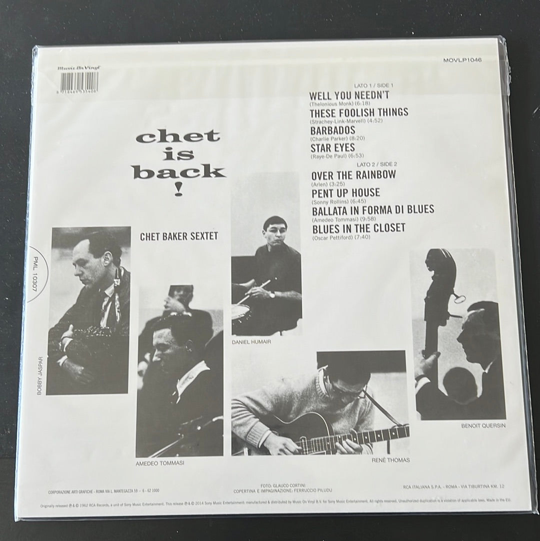 CHET BAKER - Chet is back