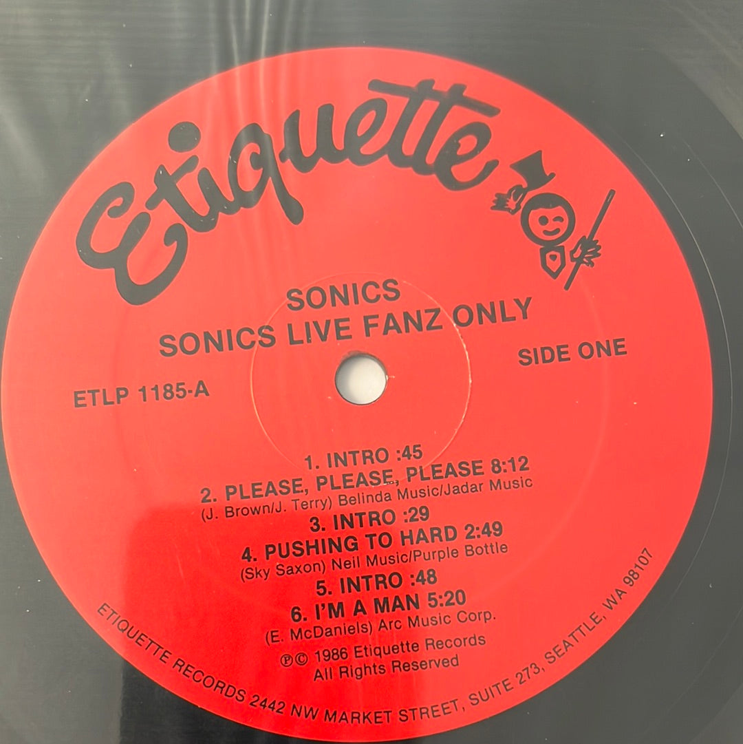 THE SONICS - live / fanz only