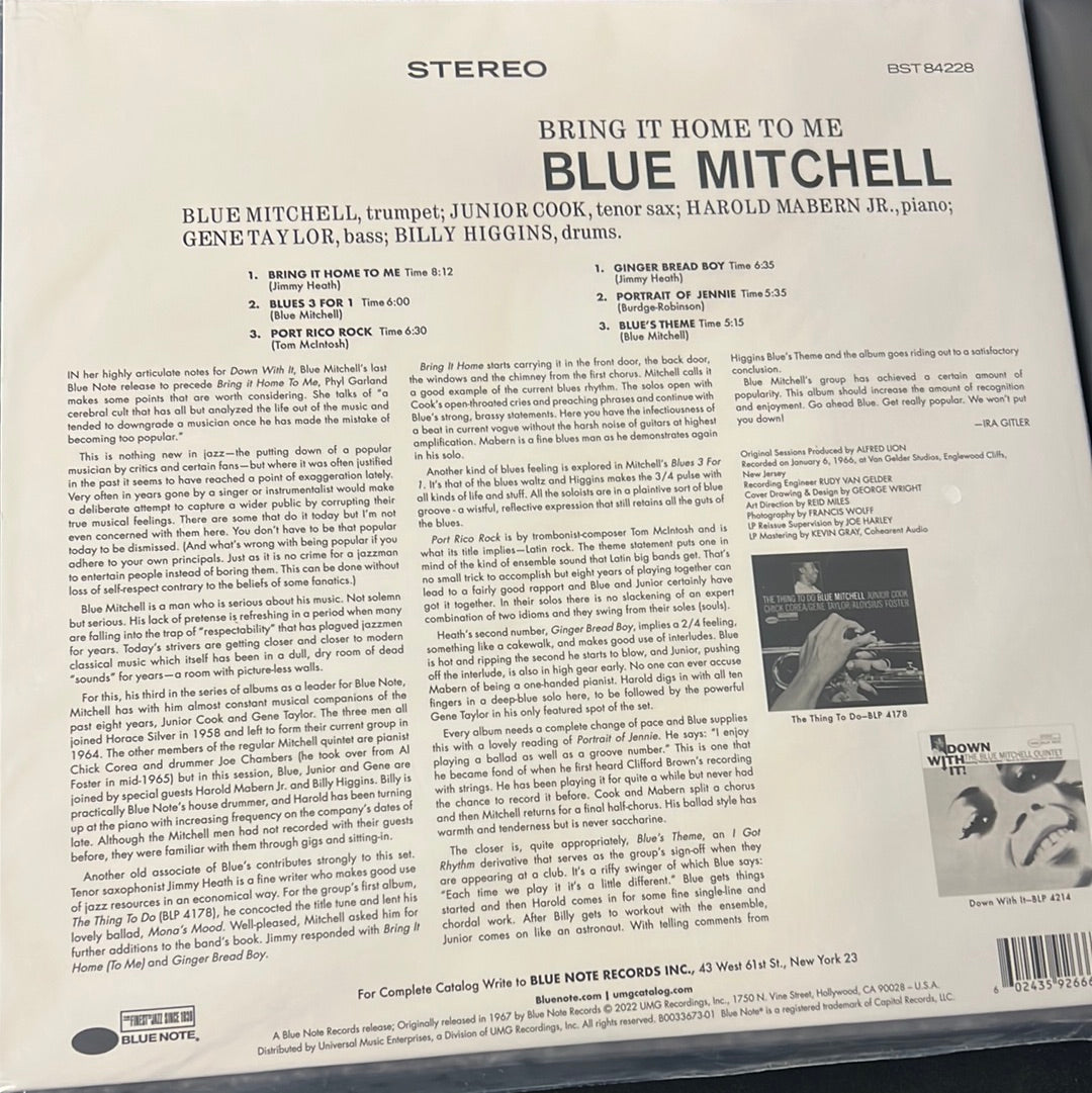 BLUE MITCHELL - bring it home to me