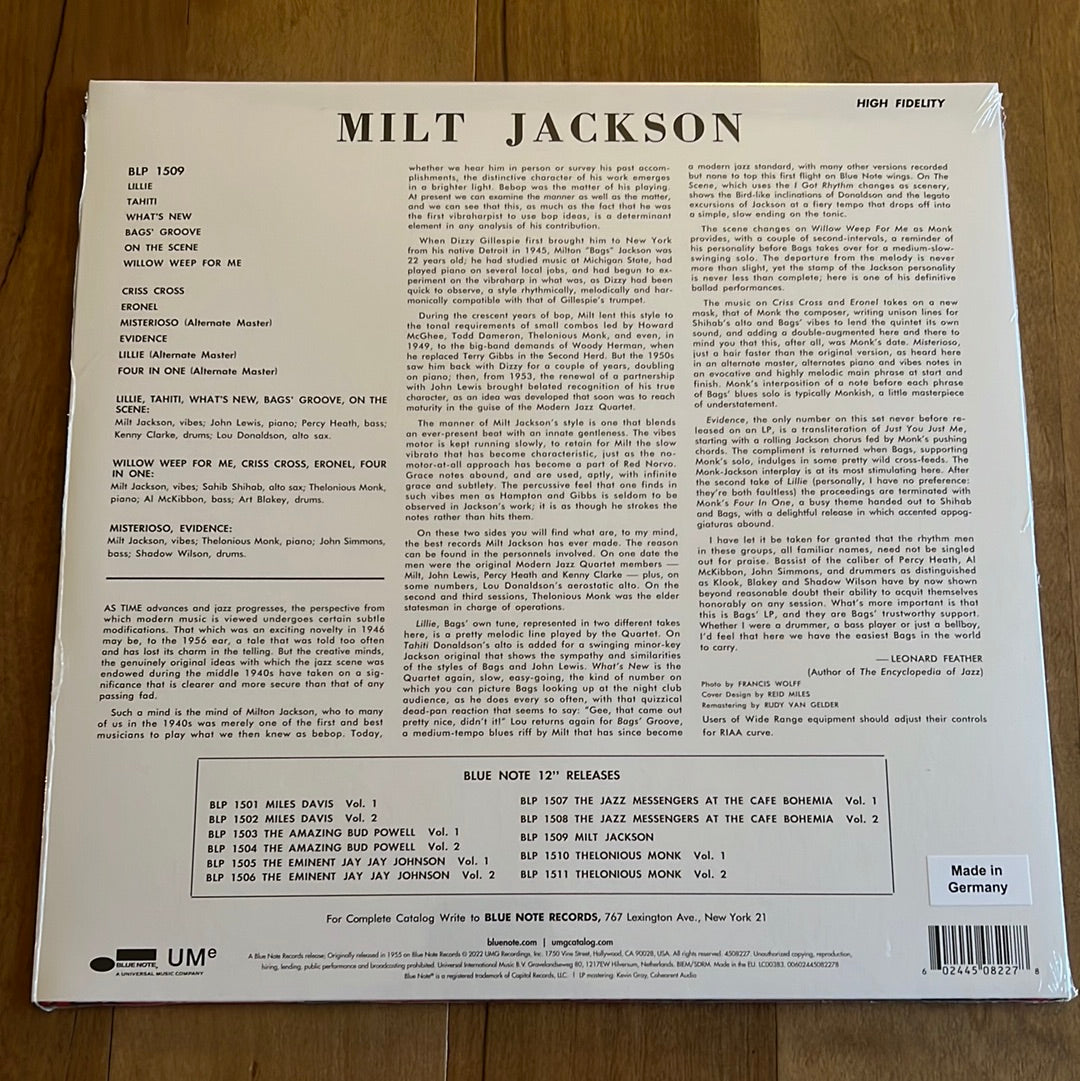 MILT JACKSON “Milt Jackson with”