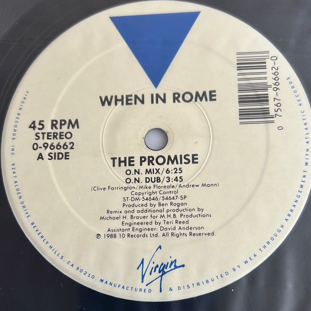 WHEN IN ROME “the promise”