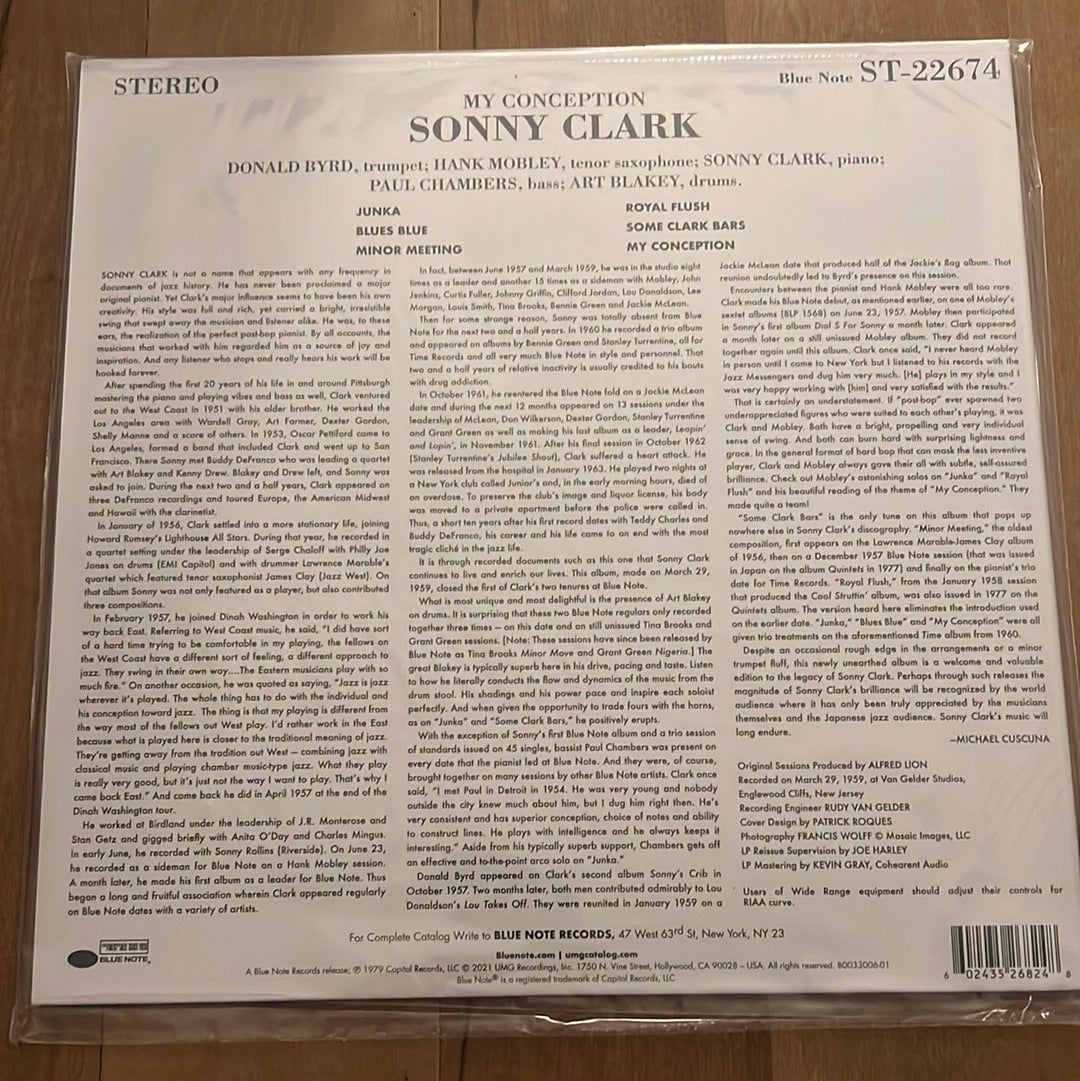 SONNY CLARK “my conception”