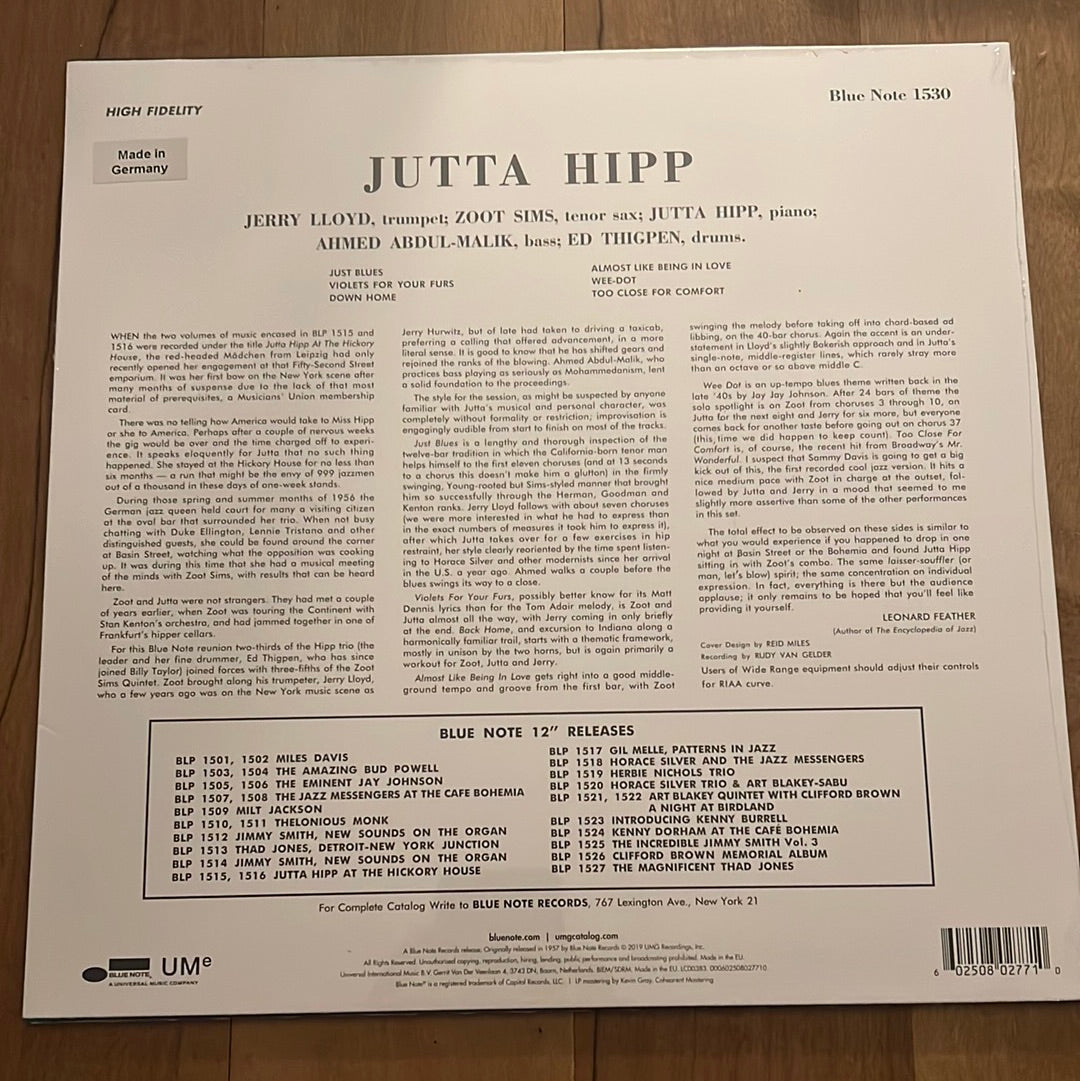 JUTTA HIPP “Jutta Hipp with Zoot Sims”