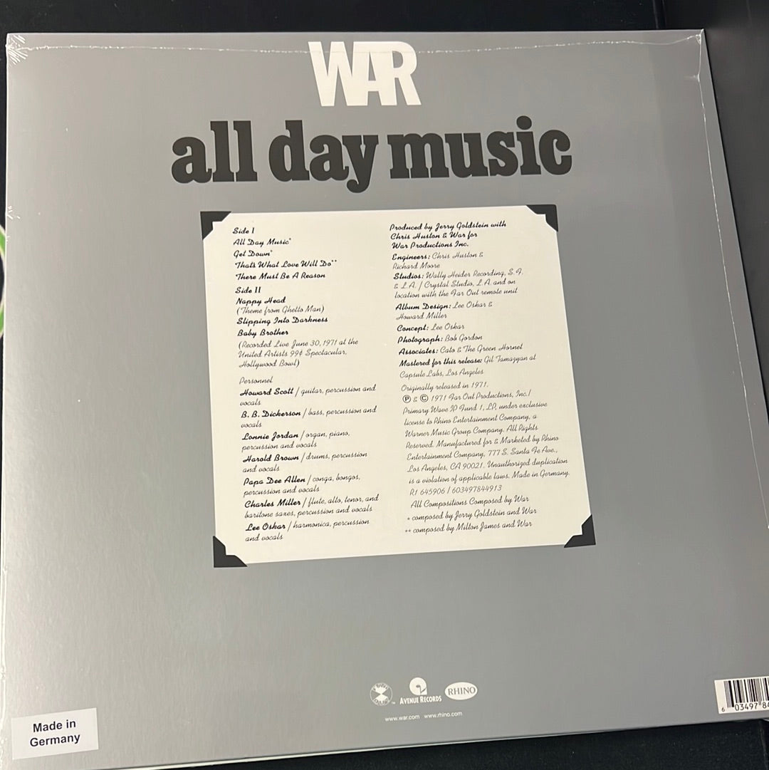 WAR - all day Music