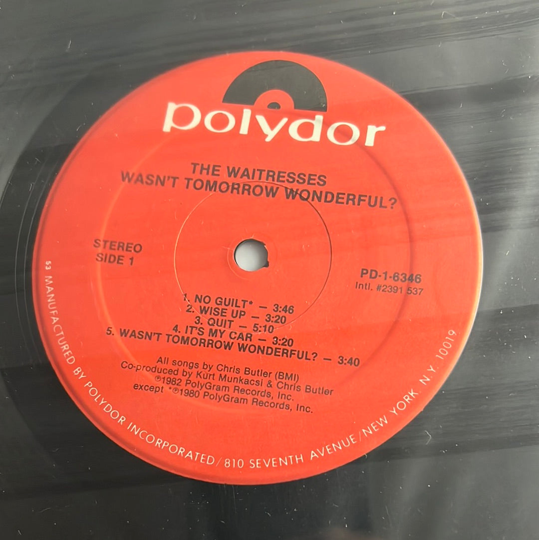 THE WAITRESSES “wasn’t tomorrow wonderful”