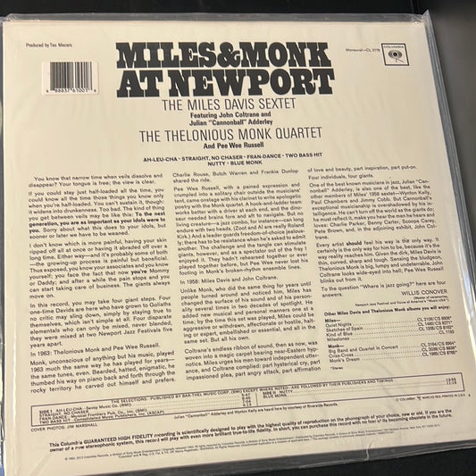 MILES & MONK - at Newport